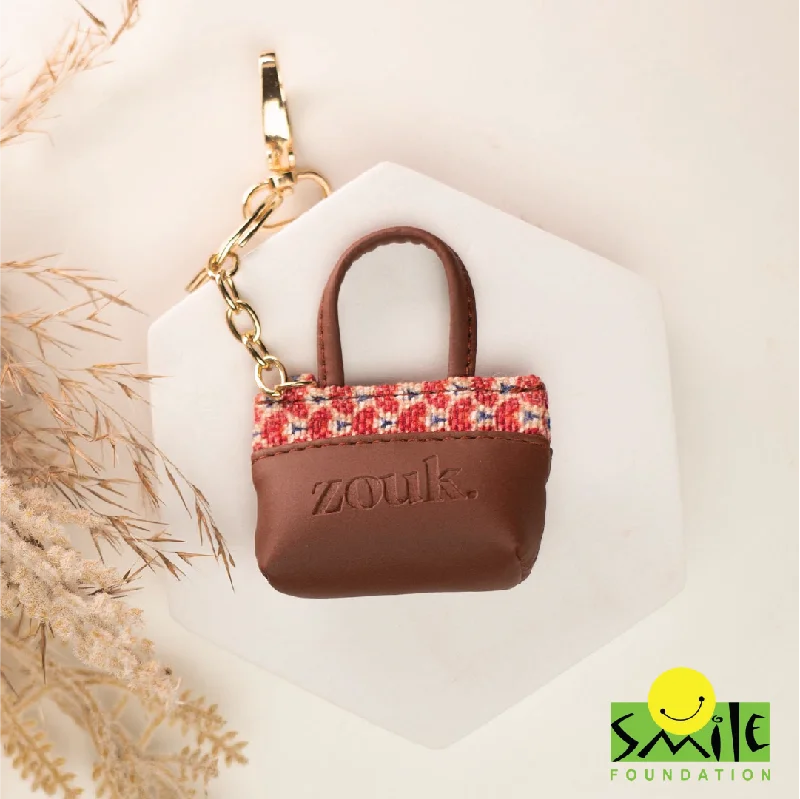 Women's chain bag lightweight outfit -Madurai Mosaic Power Potli Keychain