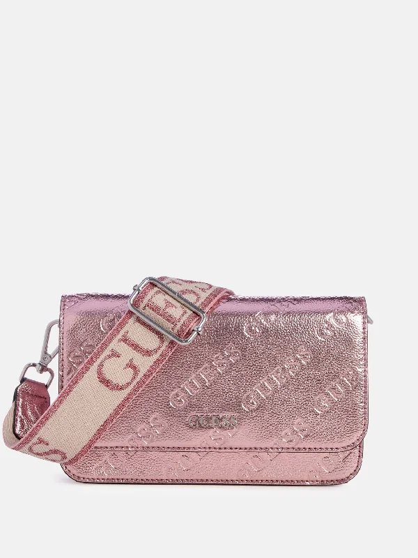 Women's crossbody bags preppy-look -Utopie Metallic Mini Crossbody