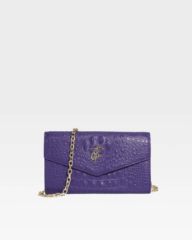 Women's shoulder bag chic silhouette -Apollo 2 Clutch Shoulder Bag in Purple