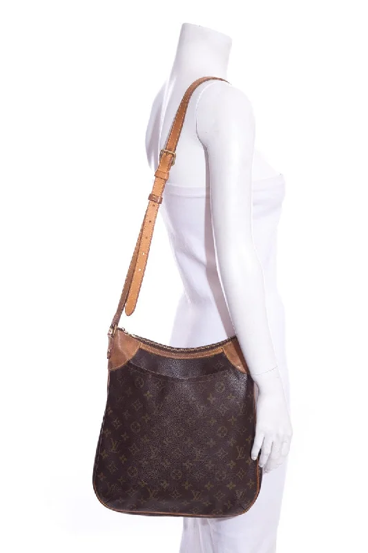 Women's handbags compact-size -Louis Vuitton Brown Monogram Odeon Shoulder Bag