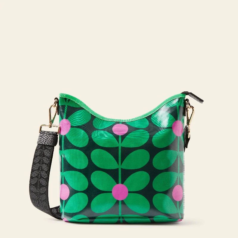 Women's crossbody bags solid-color -Cross Carry Crossbody - Sixties Stem Emerald