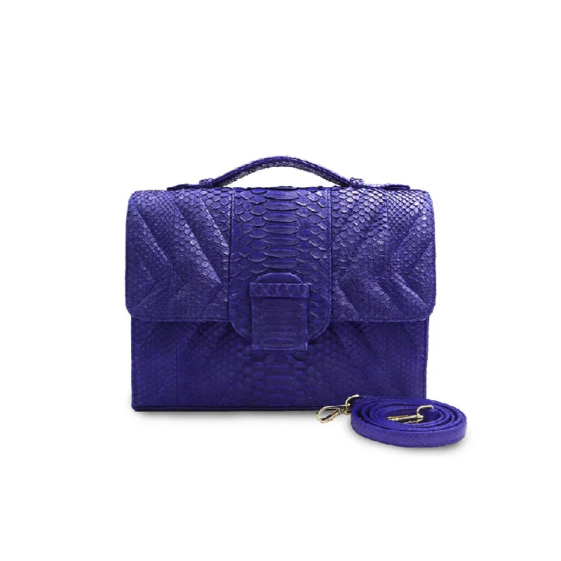 Women's handbags structured-shape -Judy Large in Royal Blue