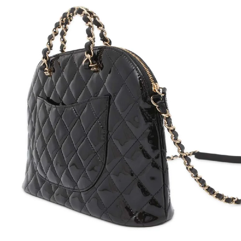 Women's handbags designer-style -CHANEL 2wayChainHandbag Black AS3969 Patent Leather