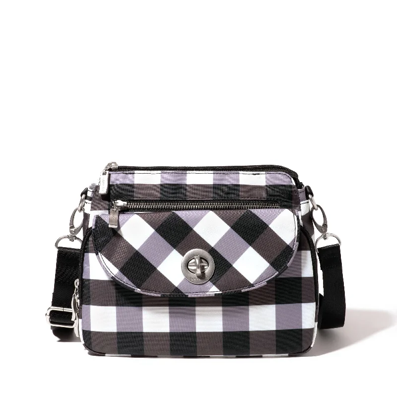 black white gingham