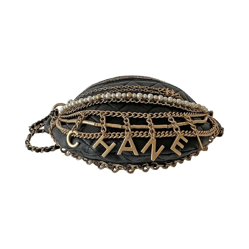 Women's chain bag lightweight kit -Chanel All About Chains Waist Bag