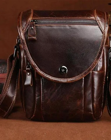 Women's shoulder bag performance offer -Cool Coffee Small Mens Leather Side Bag Messenger Bag Shoulder Bag for Men