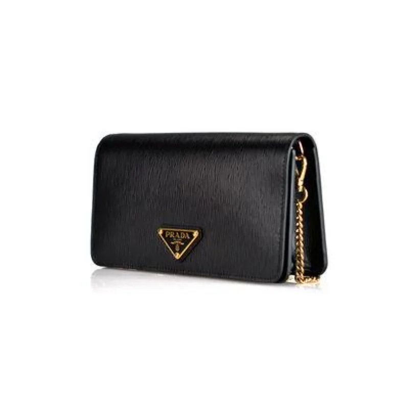 Women's chain bag fast-access sale -Prada Miniborse Black Vitello Move Leather Chain Cross Body