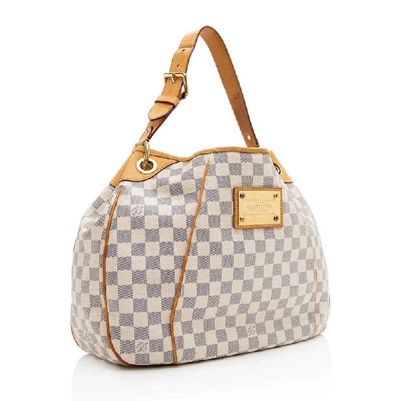 Women's shoulder bag promo code -Louis Vuitton Damier Azur Galliera PM Shoulder Bag (SHF-21383)