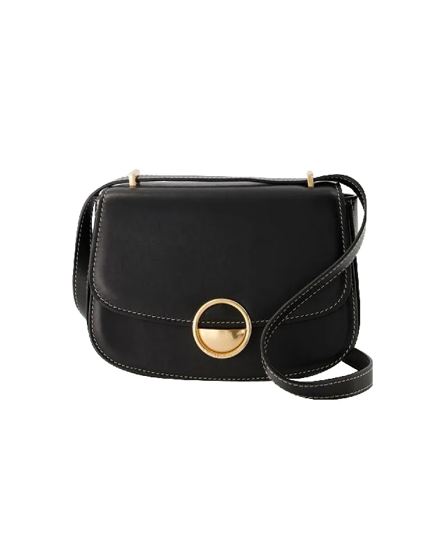 Women's crossbody bags sustainable -Pm Crossbody - Vanessa Bruno - Leather - Black