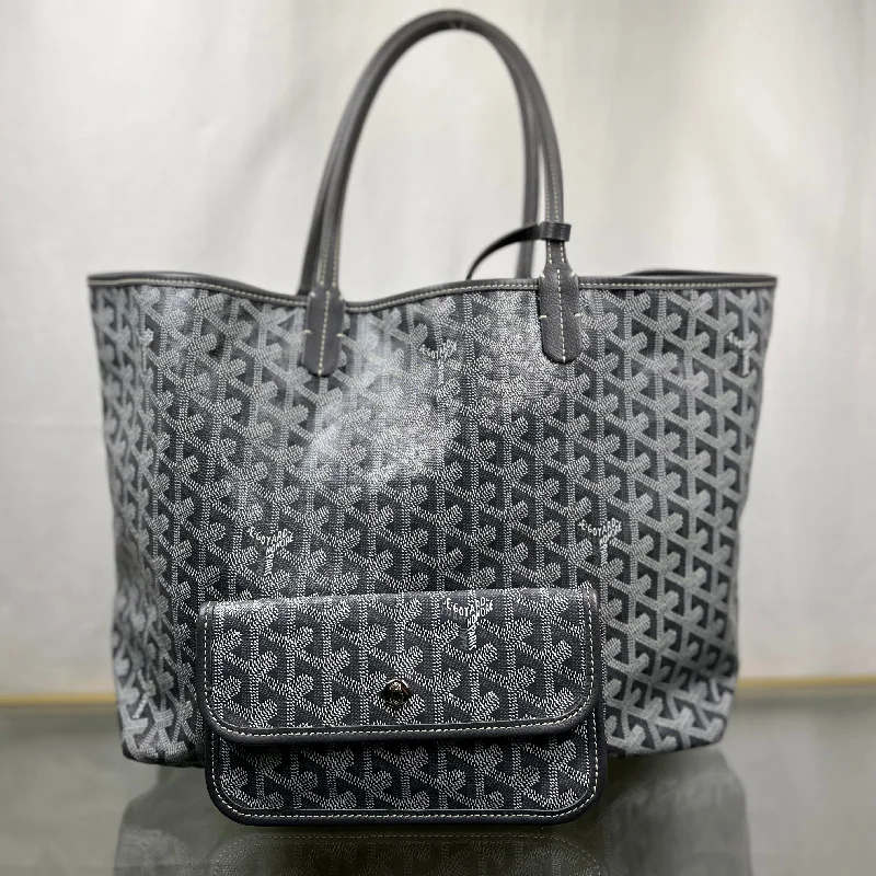 Women's tote bag enduring style -GOYARD St. Louis PM Gray Goyardine Coated Canvas Tote Bag