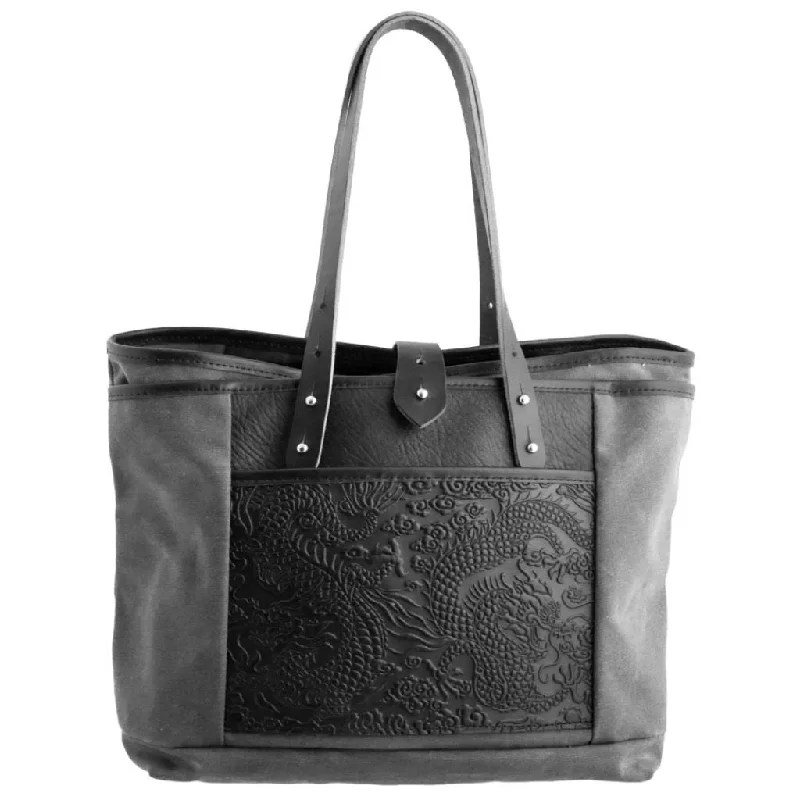 Women's tote bag monogram option -Everyday Tote, Cloud Dragon