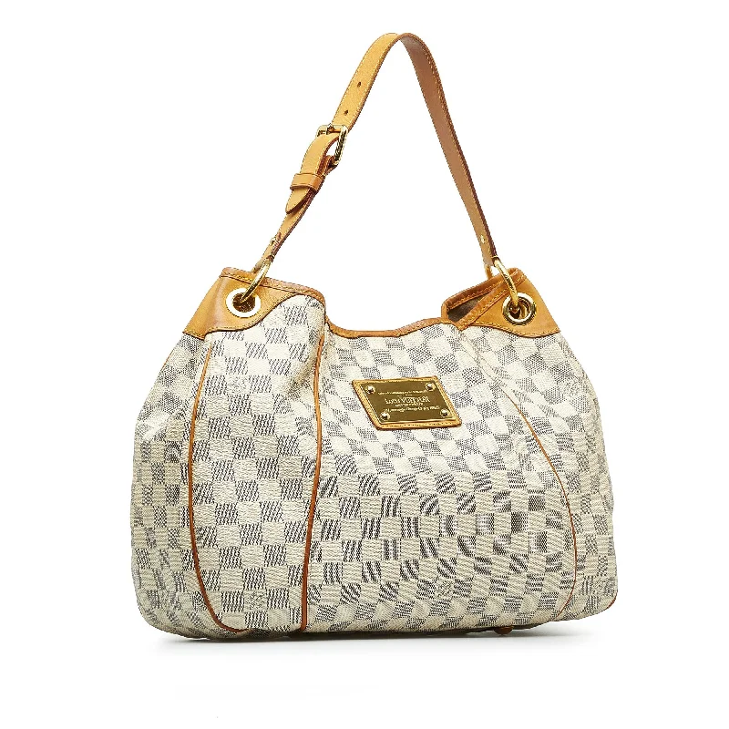 Women's shoulder bag relaxed style -LOUIS VUITTON Damier Azur Galliera PM Shoulder Bag