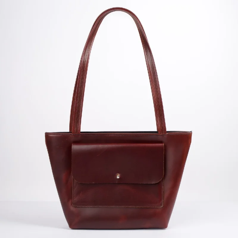 Women's tote bag budget buy -PROTOTYPE, Classic Tote, Napa Excel Leather in Mahogany