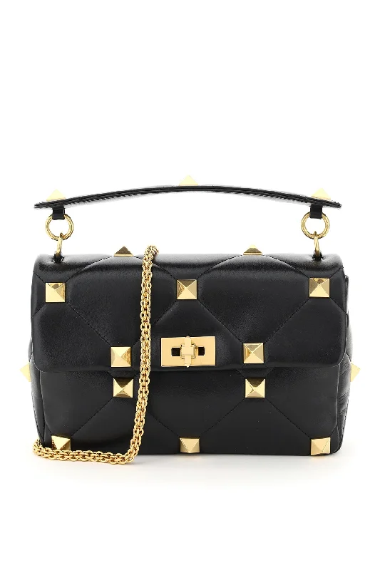 Women's chain bag stylish offer -Valentino garavani roman stud large bag with chain