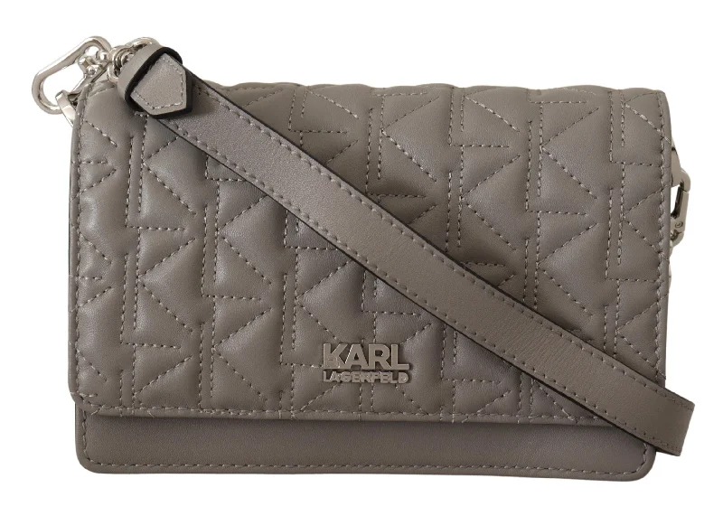 Women's crossbody bags minimalist -Karl Lagerfeld  Leather Crossbody Women's Bag