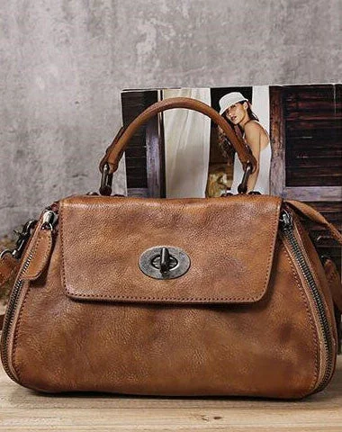 Women's shoulder bag weather-proof tech -Handmade Leather handbag purse doctor bag shoulder bag for women leather shopper bag