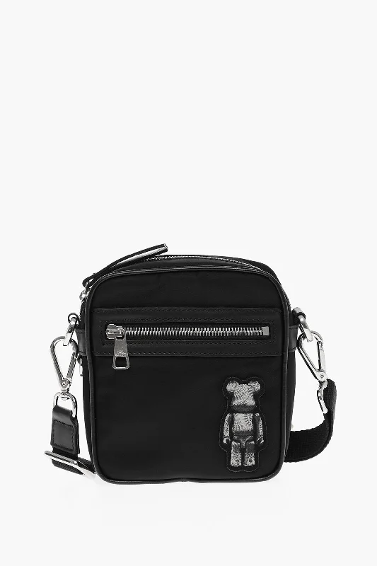 Women's crossbody bags tassel-accent -Neil Barrett Nylon Bearbrick Crossbody Bag With Leather Trims