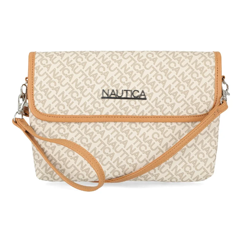 Women's crossbody bags high-end-luxury -Nautica Womens Mini Wristlet Crossbody Bag