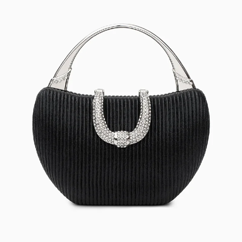 Women's handbags nylon -Fancy Metallic Evening Handbag