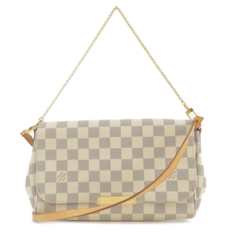 Women's shoulder bag custom offer -Louis Vuitton Damier Azur Favorite PM 2Way Shoulder Bag N41277