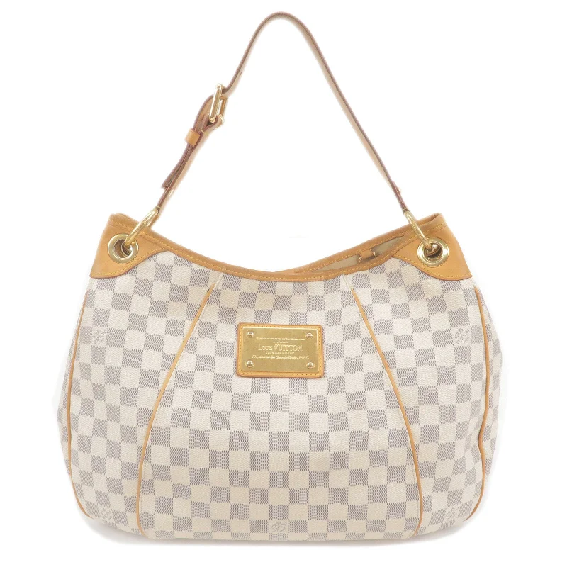 Women's shoulder bag discount price -Louis Vuitton Damier Azur Galliera PM Shoulder Bag N55215