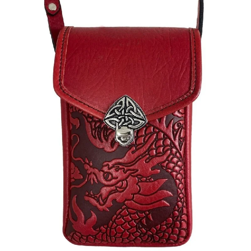 Women's handbags spacious-interior -HAPPY EXTRA - Molly Cell Phone Handbag, Cloud Dragon in Red