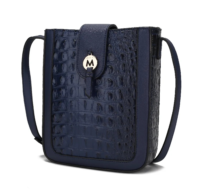 Women's crossbody bags chain-chic -Molly Croco Crossbody Handbag for Women