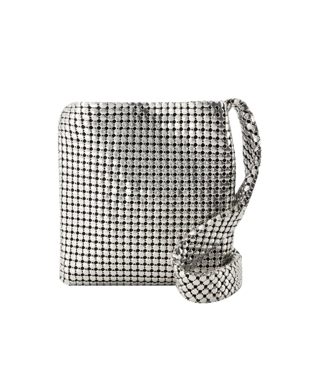 Women's crossbody bags outdoor -Pixel Crossbody - Paco Rabanne - Aluminum - Silver