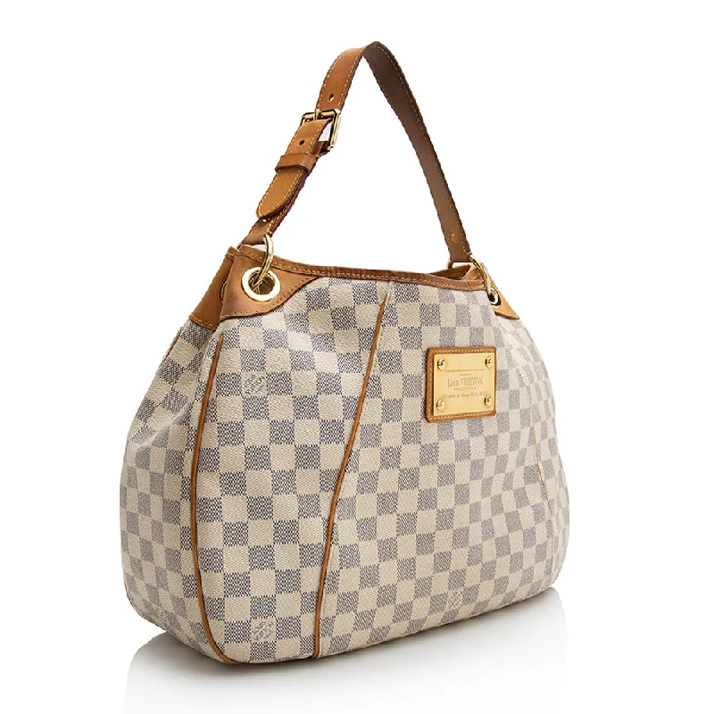 Women's shoulder bag everyday carry -Louis Vuitton Damier Azur Galliera PM Shoulder Bag (SHF-21911)