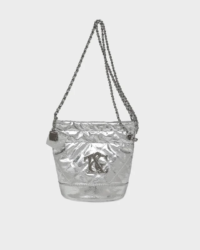 Women's shoulder bag lightweight special -Metallic Magic Shoulder Bag in Silver