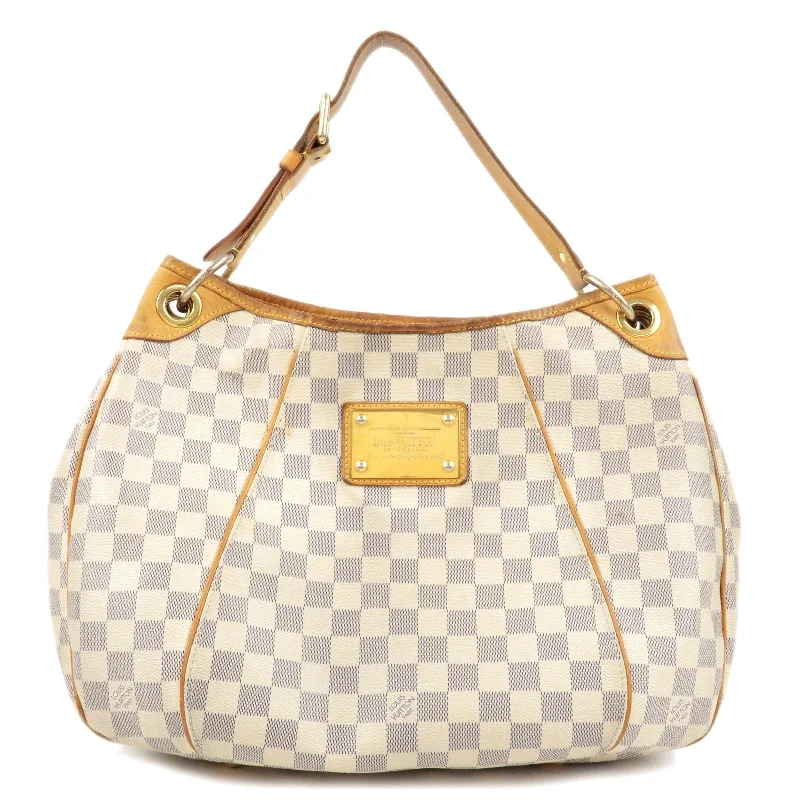 Women's shoulder bag pro-level design -Louis Vuitton Damier Azur Galliera PM Shoulder Bag N55215