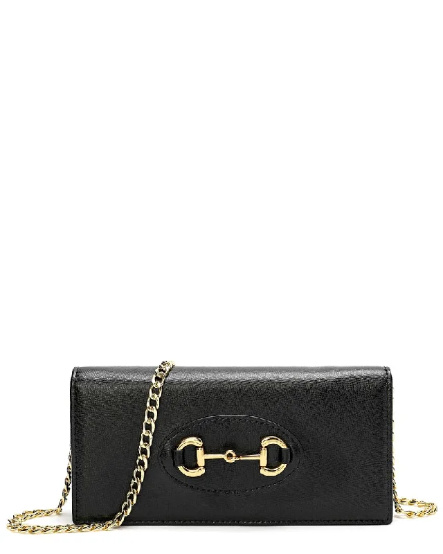 Women's crossbody bags black-leather -Tiffany & Fred Paris Leather Crossbody