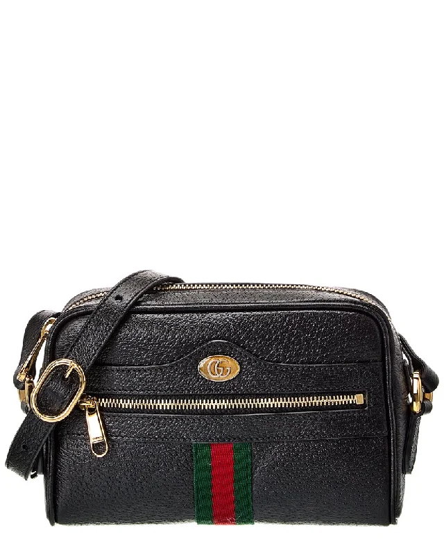 Women's crossbody bags tassel-accent -Gucci Ophidia Mini Leather Crossbody