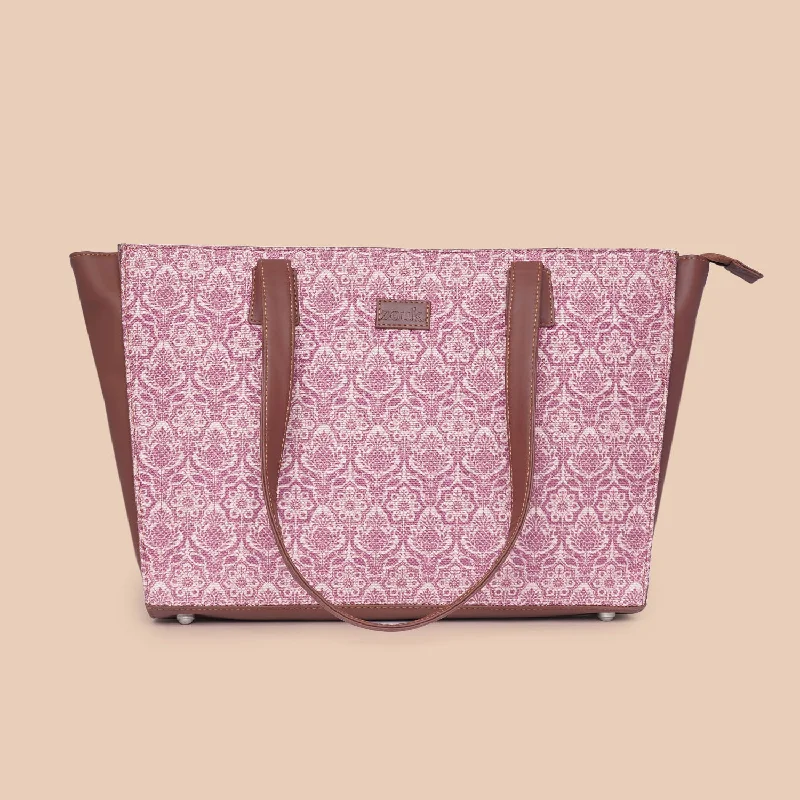 Women's tote bag luxury brand -Madurai Blossom Office Tote Bag