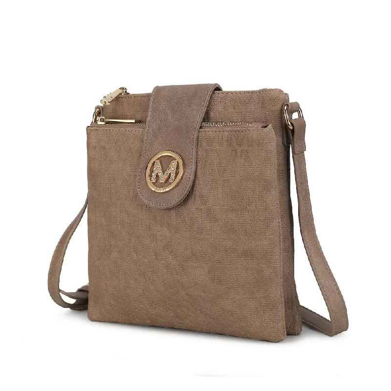 Women's crossbody bags work-essential -Marietta M Signature Crossbody Handbag