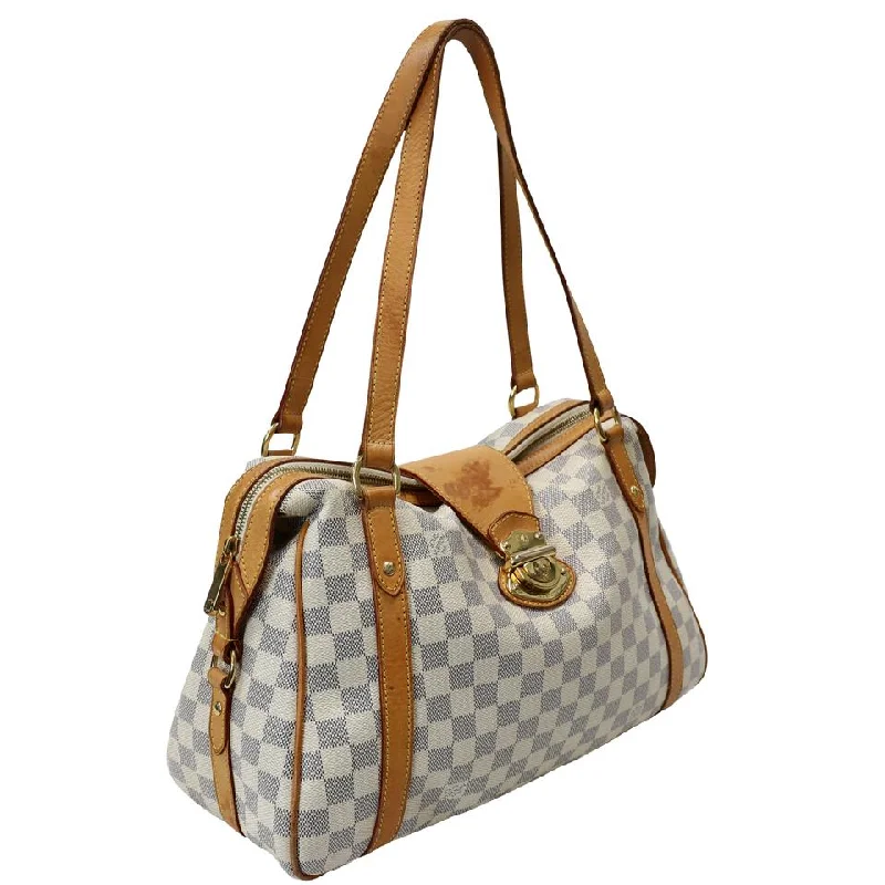 Women's shoulder bag trendy kit -Louis Vuitton Damier Azur GM Stresa Shoulder Handbag LV-B0504P-0002