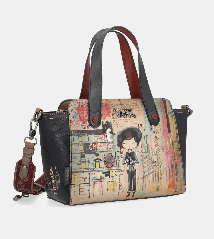 Women's handbags minimalist -Lovely City Art handbag