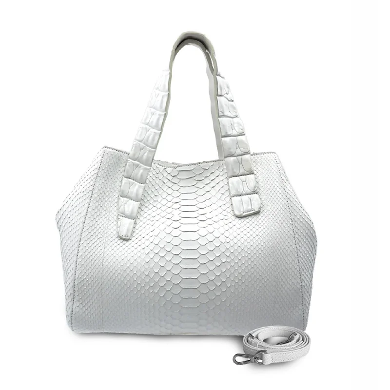 Women's handbags leather-luxury -Amanda in White