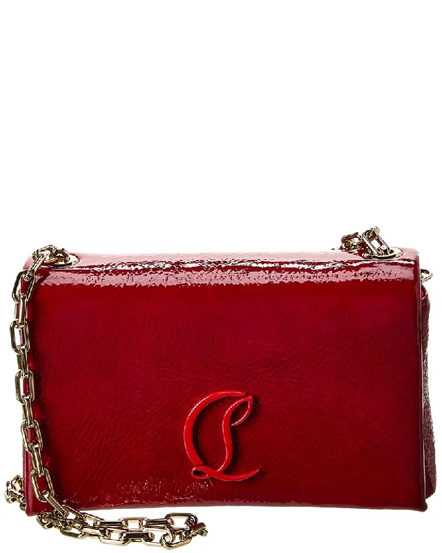 Women's crossbody bags floral -Christian Louboutin Loubi54 Leather Crossbody