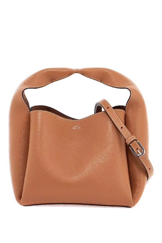 Women's tote bag personal outfit -Toteme Women's Bucket Bag In Pelle Di Vitello Tan Con Tracolla Regolabile