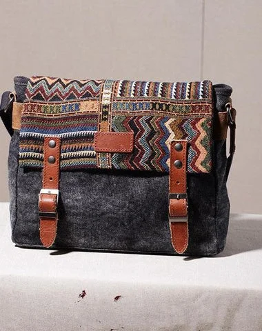 Women's shoulder bag pro outfit -Vintage Mens Canvas Gray Cool Side Bag Messenger Bag Shoulder Bag for Men