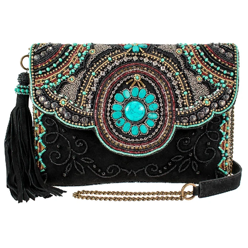 Women's crossbody bags work-chic -Mary Frances - Turquoise Journey Crossbody Handbag