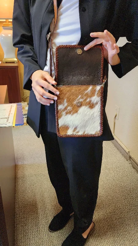 Women's crossbody bags sale -Sierra Cowhide Tooled Crossbody