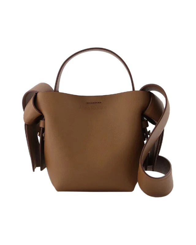 Women's tote bag fashion deal -Musebi Micro Tote Bag in Brown Leather