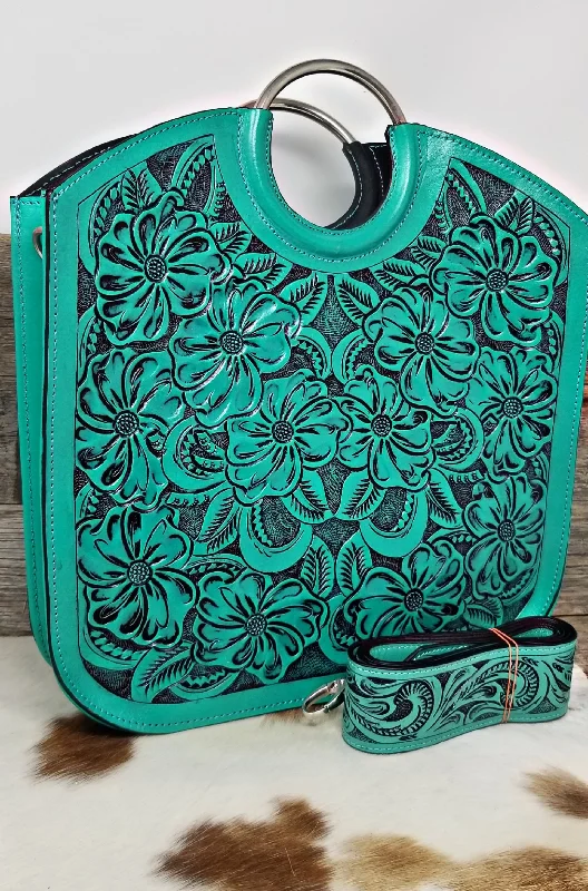 Women's handbags high-end -Morelos Handbag Turquoise