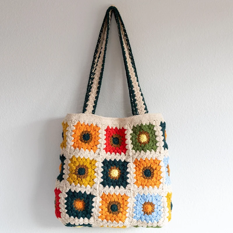 Women's shoulder bag personal sale -Elena Handbags Handmade Granny Square Shoulder Tote Bag