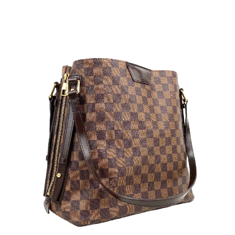 Women's handbags water-resistant-durability -Louis Vuitton Cabas Rivington Damier Ebene Canvas Tote