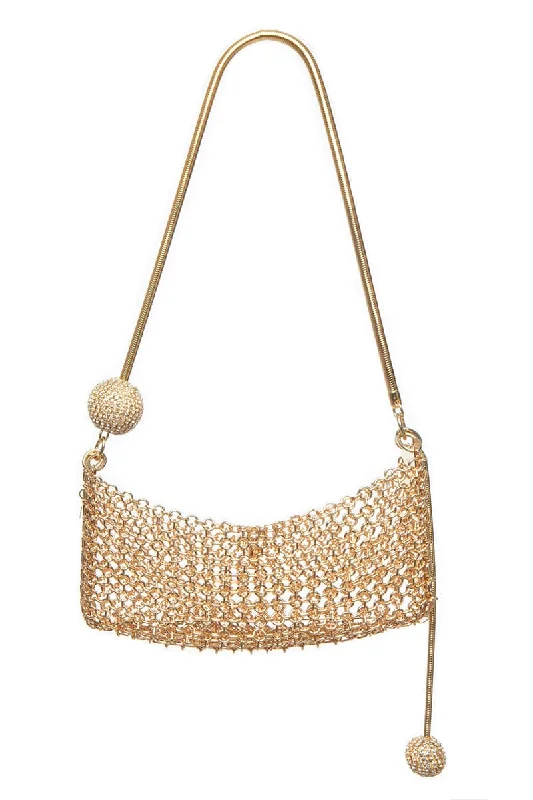 Women's chain bag elite elegance -TRILLY GOLD CHAIN BAG