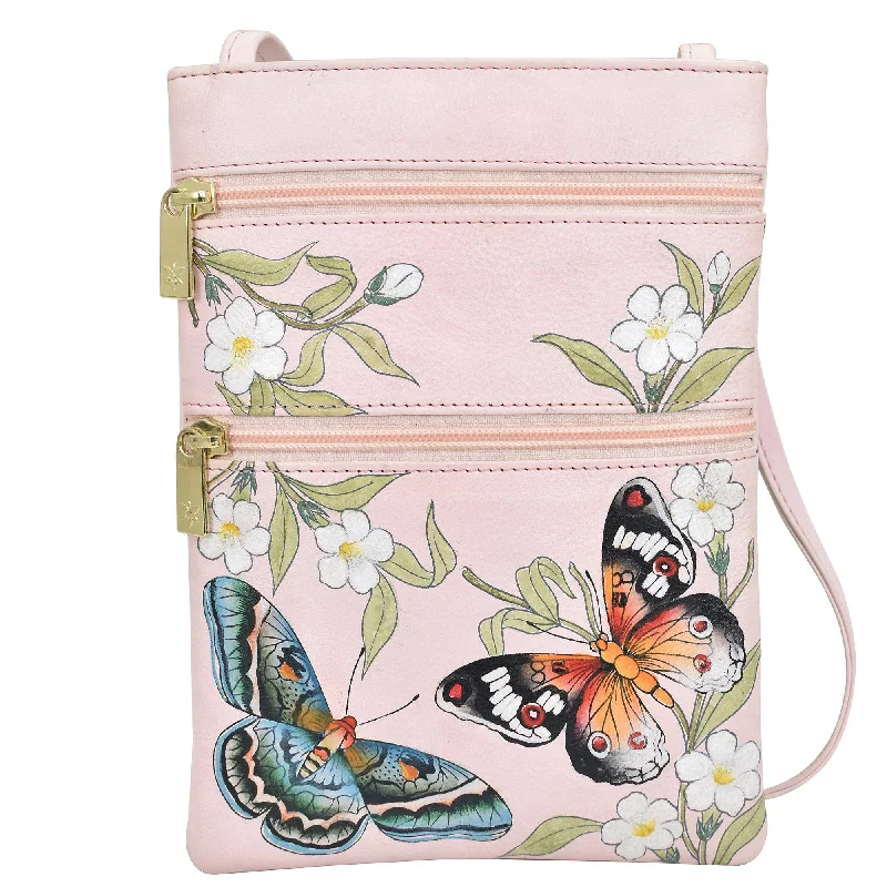 Women's crossbody bags trendy-chic -448 Anuschka Handpainted Leather Crossbody