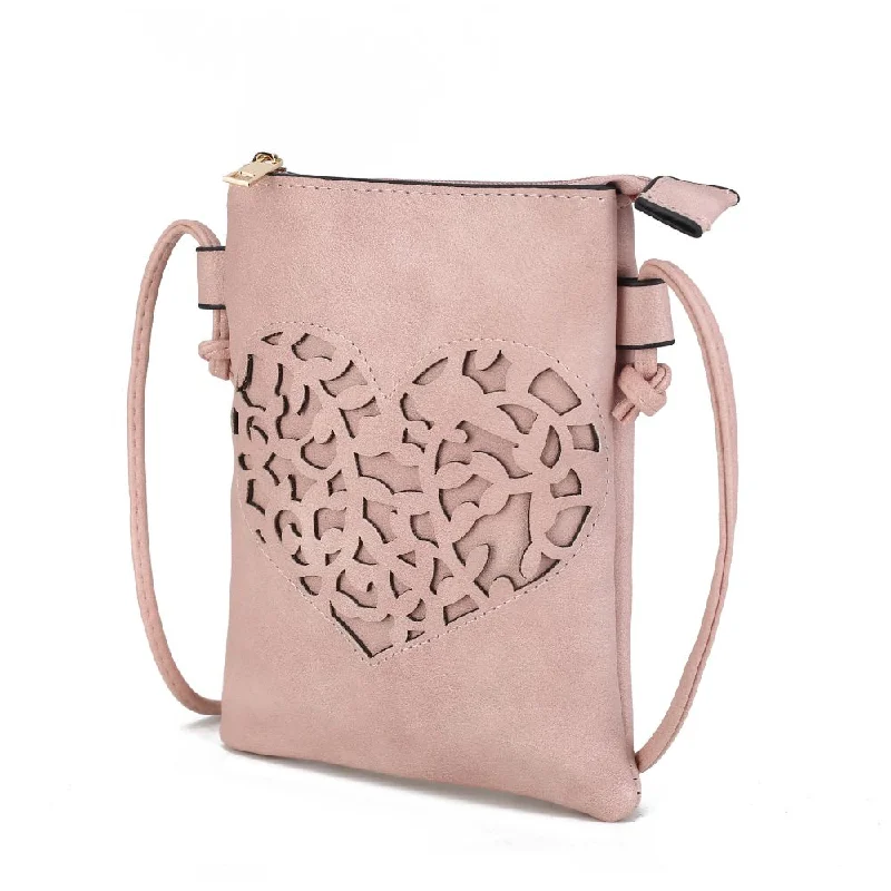 Women's crossbody bags trendy-look -Heartly Vegan Leather Small Crossbody Handbag